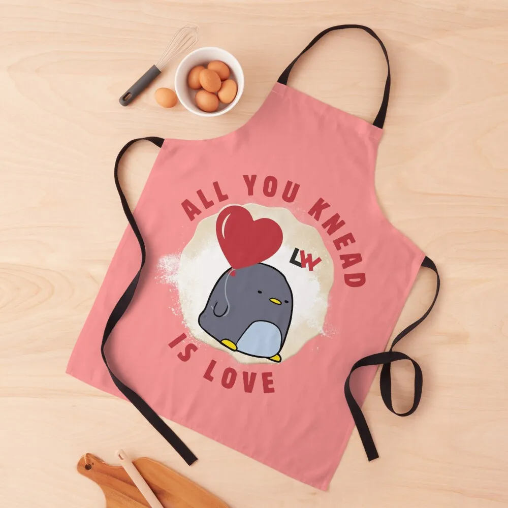 

All You Knead is Love - pink round Apron kitchen gadgets Goods For Home And Kitchen cookings for women Apron