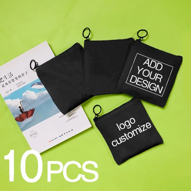

10PCS Custom Cute Coin Purses Small Fresh Casual Coin Wallet Lady Fashion Coin Key Money Storage Bag Women Purses and Handbags