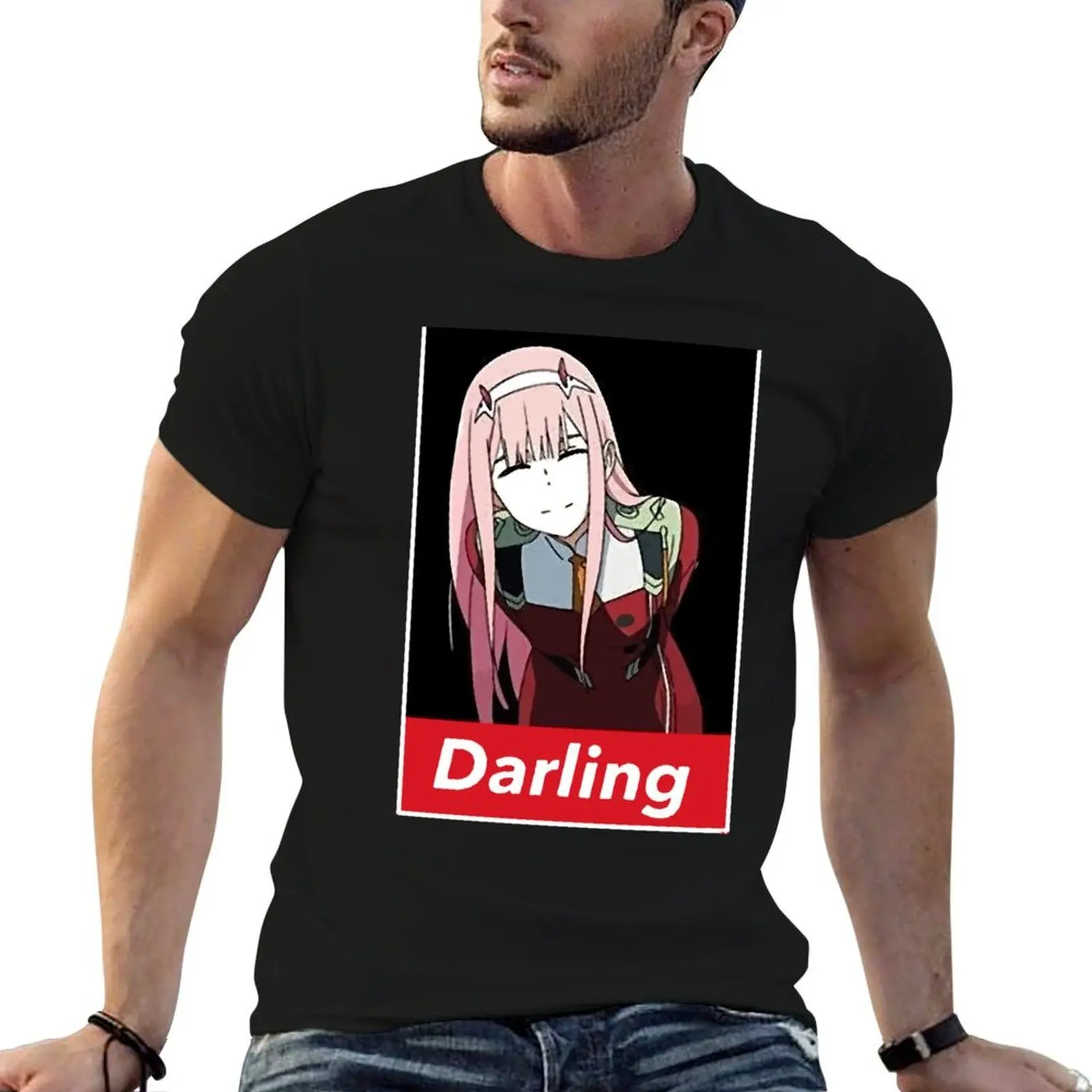 Discover Cool Zero Two Smile Darling in The FRANXX 002 Inspired Unisex MenWomen T-Shirt t shirts cotton 100% T-Shirt