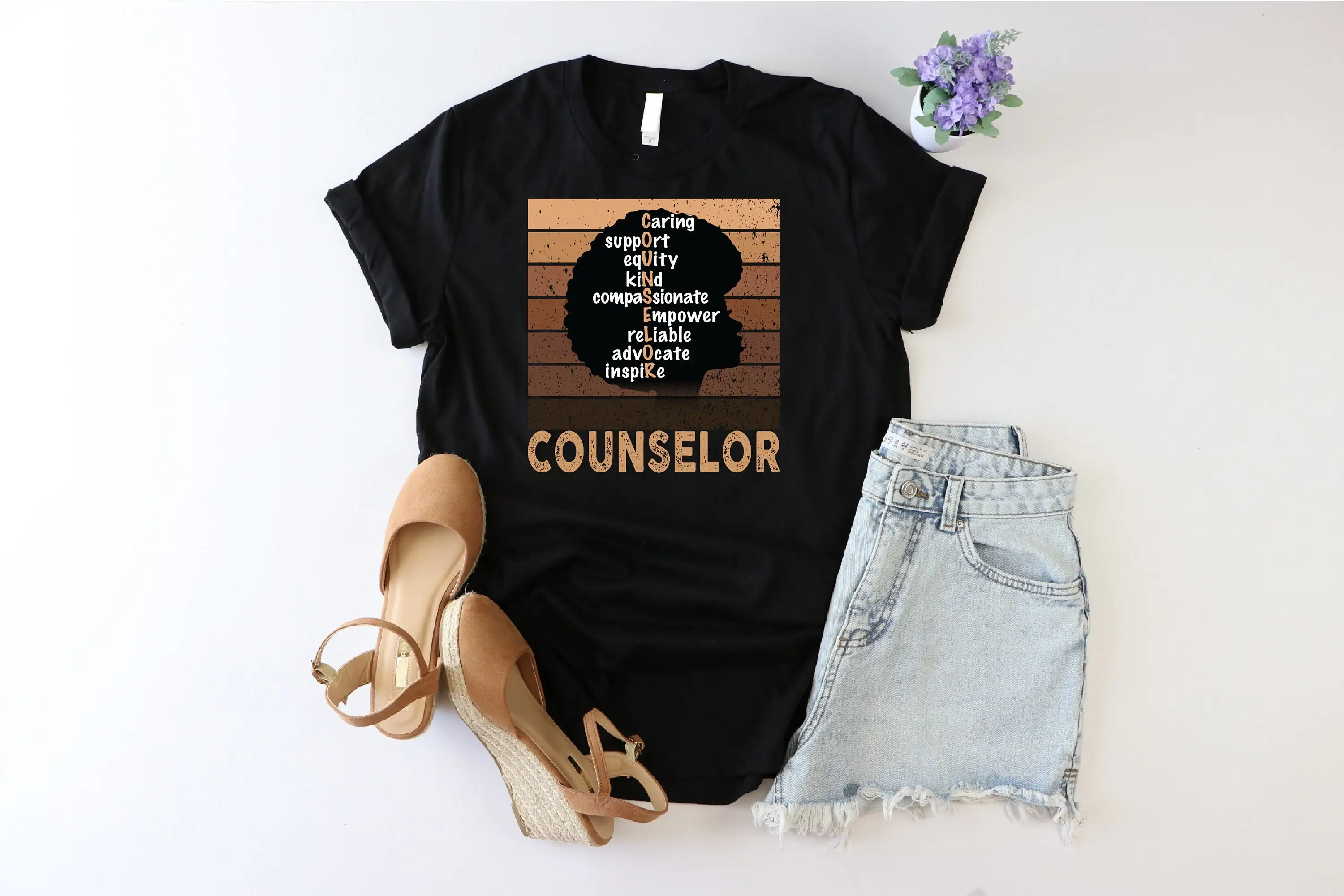 Counselor T Shirt Definition Appreciation PsychologisT Women Caring