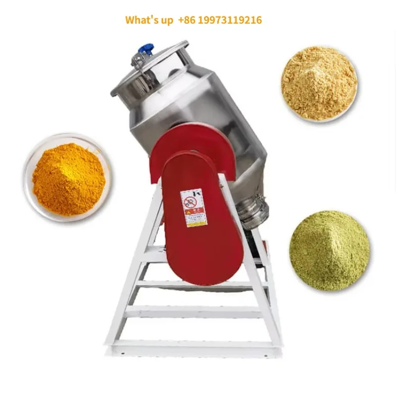 

2026 Door to Door Delivery Rotating Drum Mixer Blender Ribbon Powder 500kg Dry-powder-mixing-machine