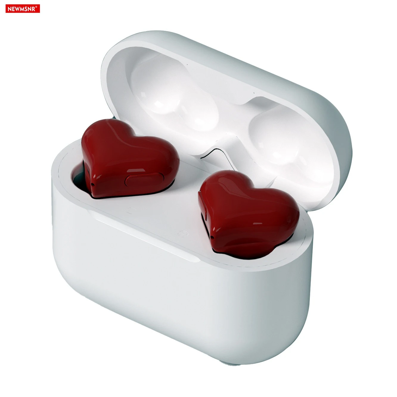 New Heart Shaped Headphones Wireless Bluetooth Earphones Women‘s Earphones Hifi Sound Quality Lover Heart Earbuds Gifts for Girl