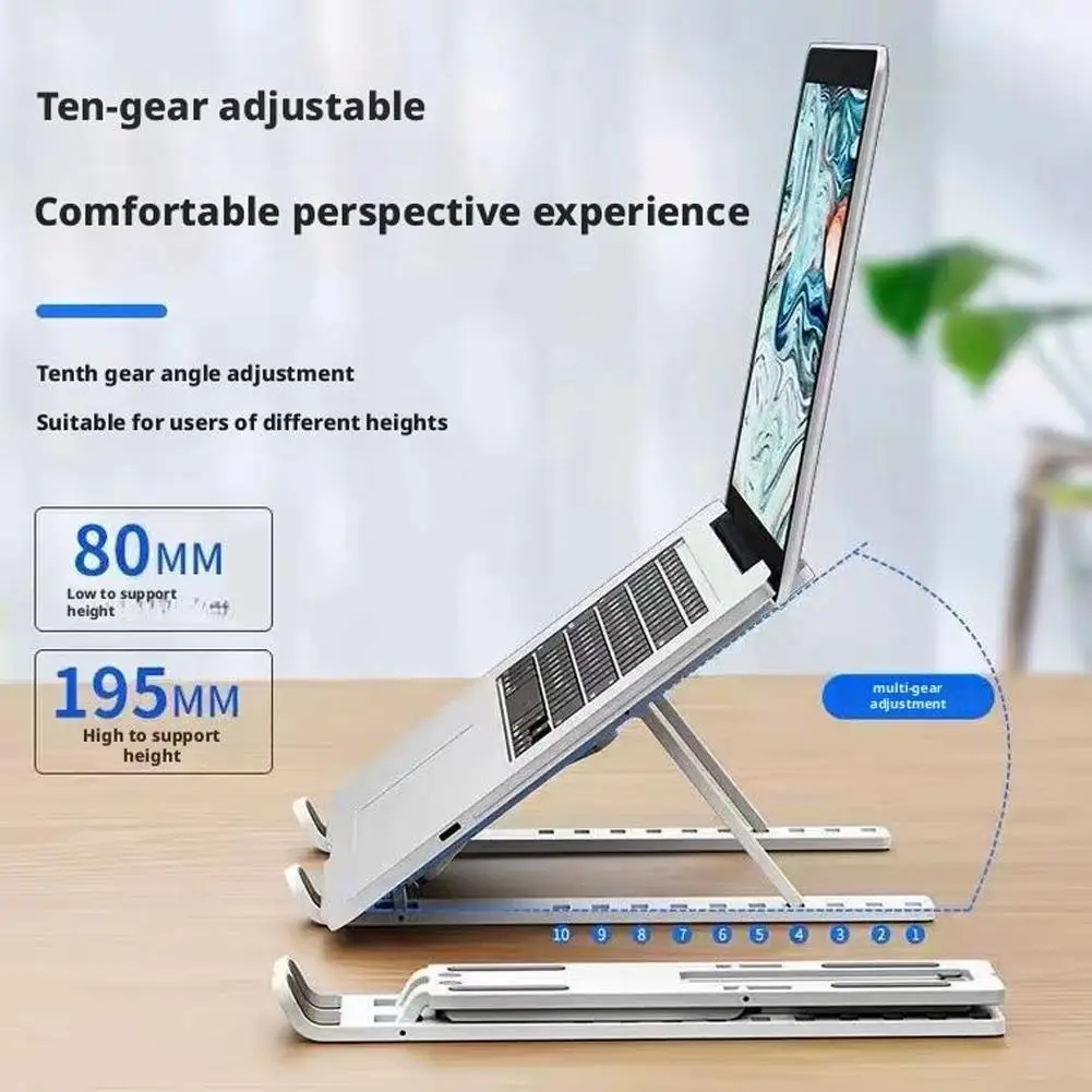 Foldable Tablet Stand Holder Non-Slip 6 Level Adjustable Laptop Stand Compatible For Pad PC Laptop Tablet