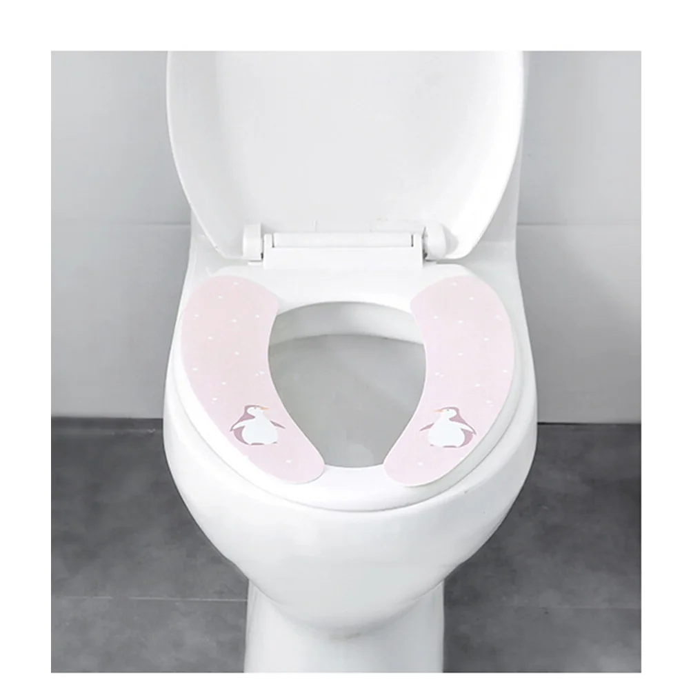 

Universal Toilet Seat Cover Thickened Washable Warm Potty Cushion Fits Most Standard Toilets Fast Drying Reusable Seat Cover For