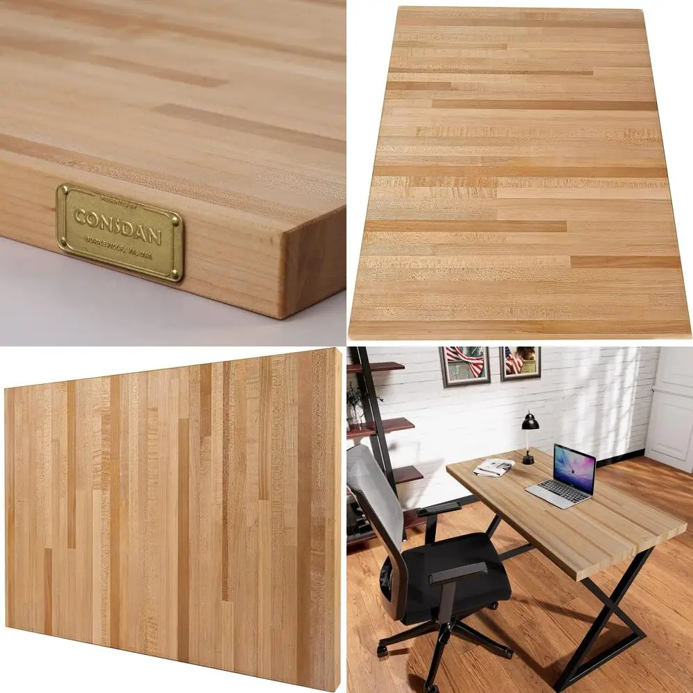 

Столешница из твердого клена для мясника, 18x25 дюймов, готовая, безопасная для еды, толщина 1,5, идеально подходит для кухонного острова, прачечной