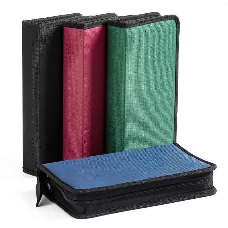 

Faionable Waterproof DVD Storage Case Large Capaci Optical Disc Box Sli Organizer for Home And Office Use