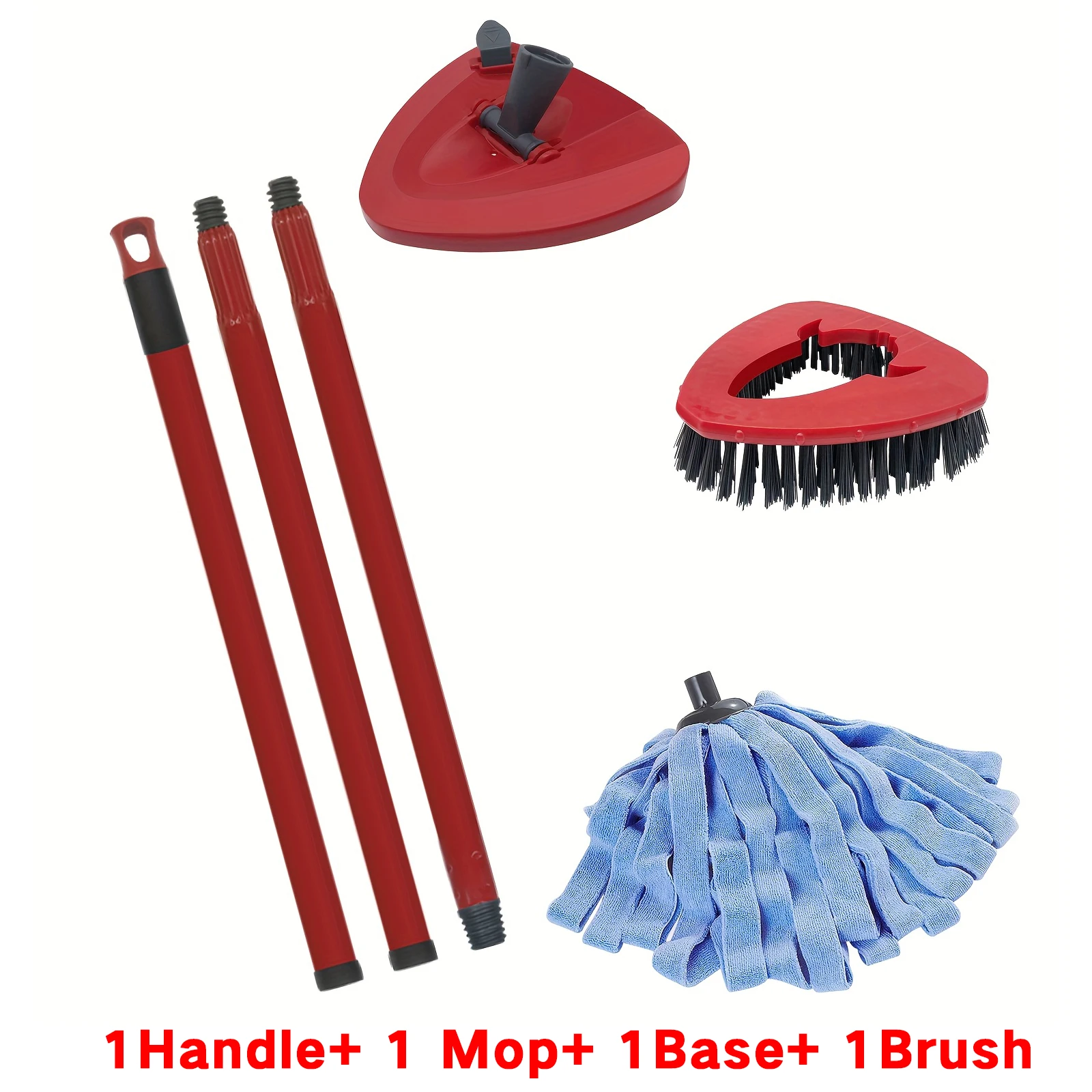Base Mop Rouge Compatible Vileda Turbo Mop EasyWring - Tête De Remplacement 1-Tank