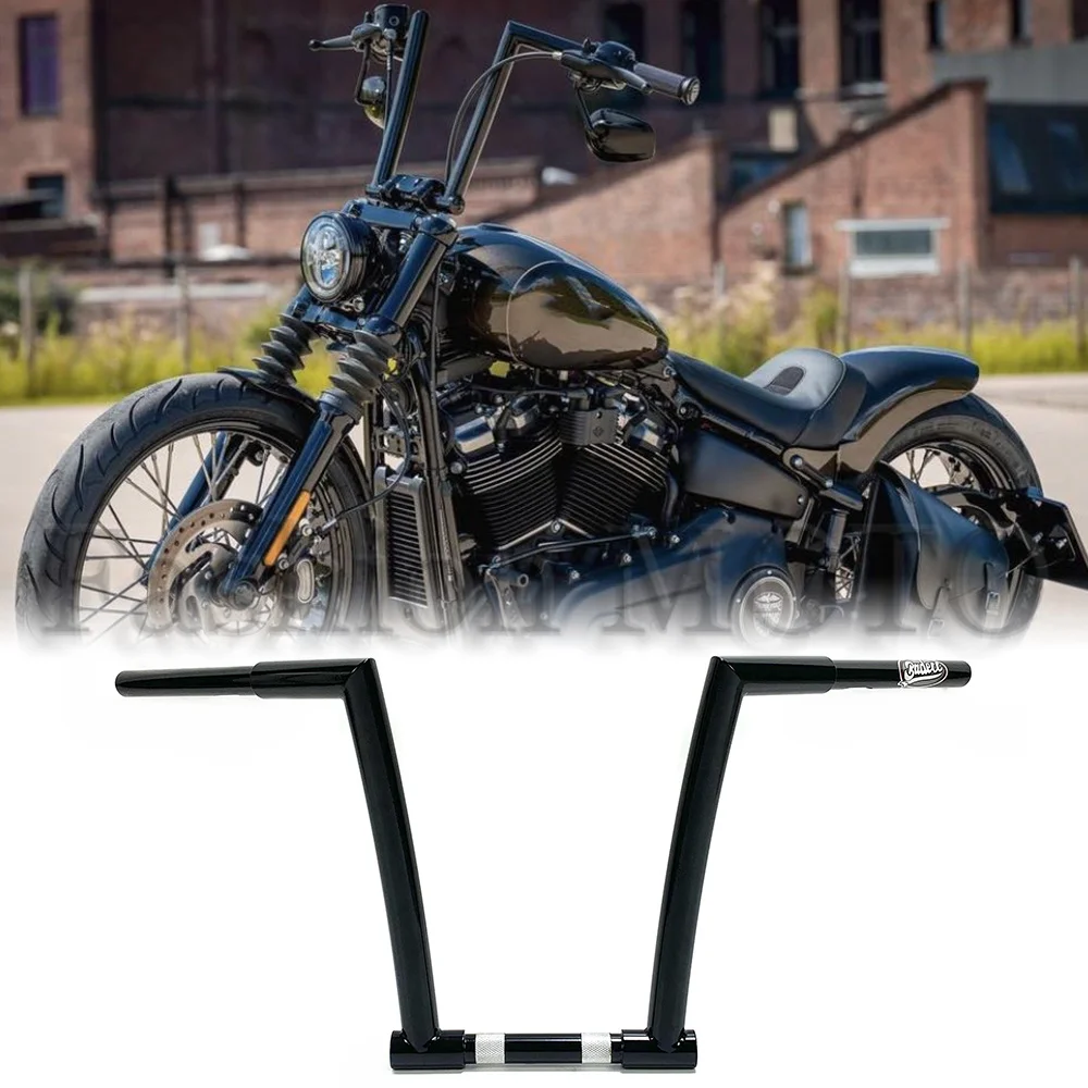 Manillar personalizado para motocicleta, 32mm, 1-1/4 pulgadas a 1 pulgada, para Harley Softtail classic deluxe Road King LOW Rider Fat boy street Bob