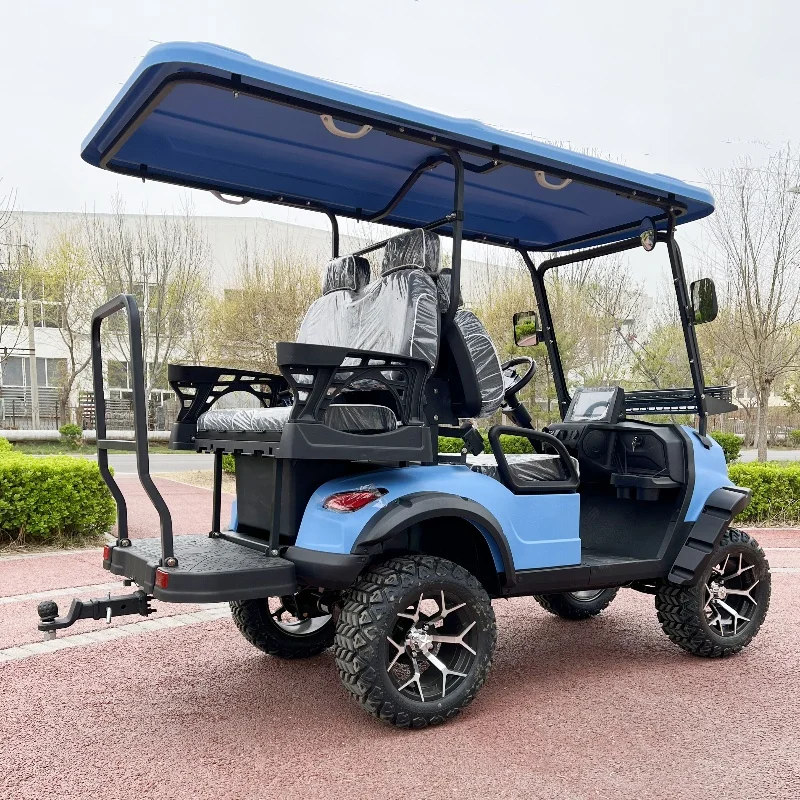 

Street Legal Golf Cart Off Road 4 Wheel Drive Utility Vehicle Lithium Battery 14 Inch Wheel Off Road Electric Golf Cart