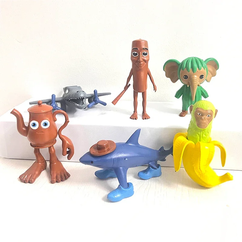 Figurine italienne Brainrot Tung Sahur, jouet Tralalero Tralala, Bombardino Crocodilo Shimpanzini Bananini, modèle de décoration, poupée cadeau