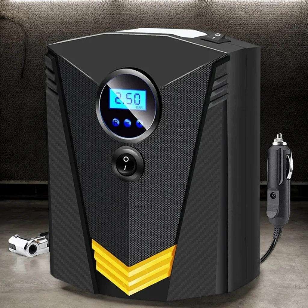 

Цифровой насос для накачивания шин - портативный воздушный компрессор постоянного тока 12 В для авто/мотоцикла (150 фунтов на квадратный дюйм)