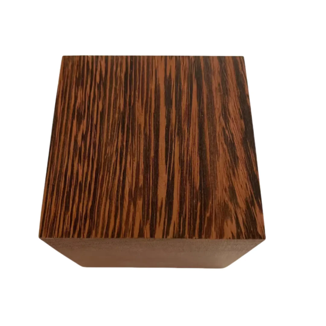 Size：10x10x10cm Africa Wenge（Millettia Laurentii） DIY carving Creating Wooden Products with Wood Materials