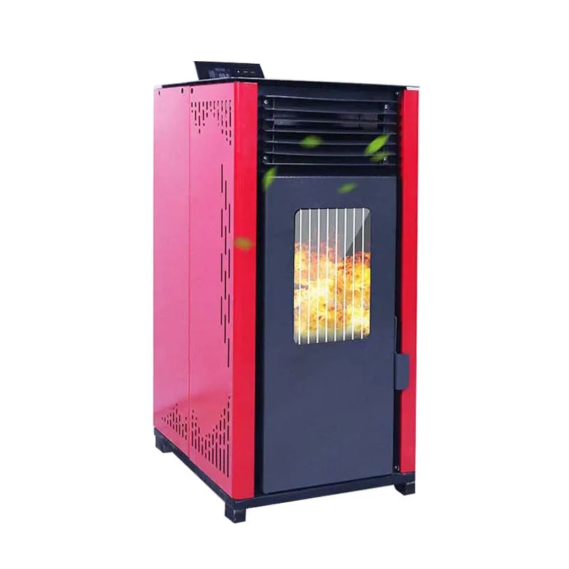 Home Indoor Commercial Heating Furnace Automatic Blanking Fireplace Hot Air Stove Biomass Burning Particle Heater