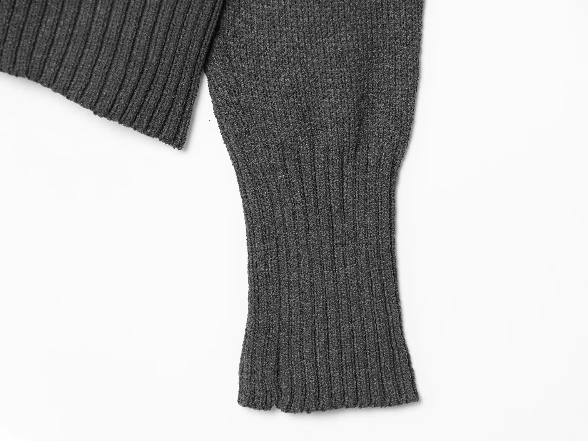 Etj outono 2025 nova moda feminina cor sólida gola solta manga longa malha design elegante sentir camisola