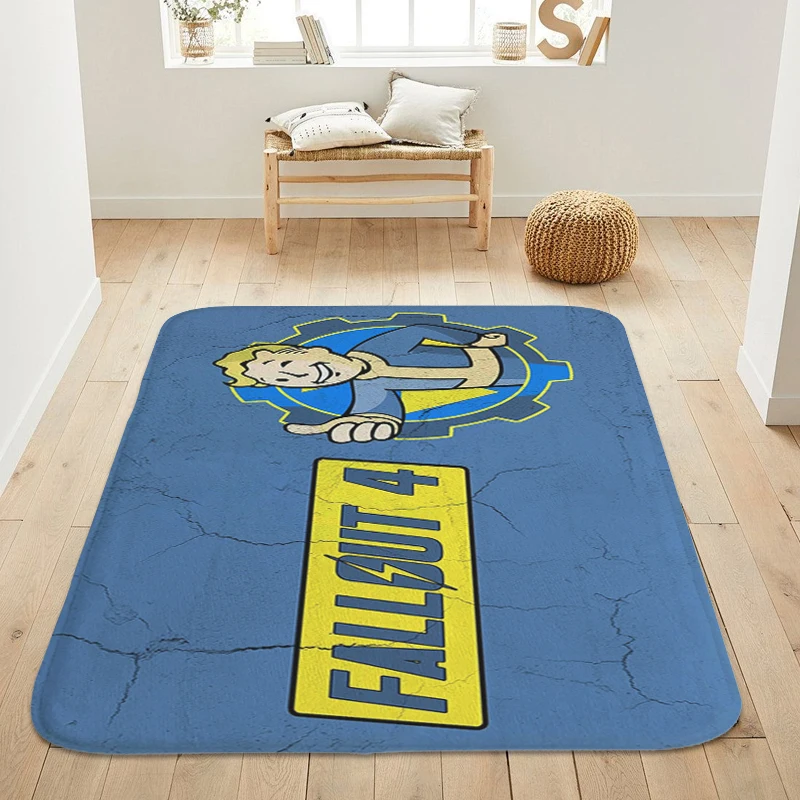 Bathroom Foot Mat Non-slip D-Fallouts Living Room Floor Carpet Kitchen Bedroom Rug Entrance Door Doormat Home Decor Items