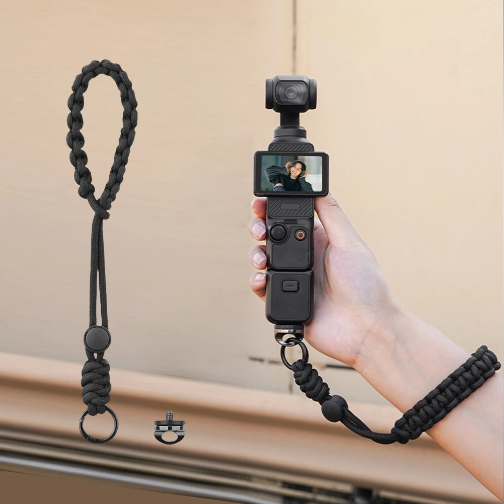 Ремешок для DJI OSMO Pocket 3, ручной браслет, ремешки на запястье с защитой от потери, регулируемые с винтом 1/4, аксессуары для экшн-камеры