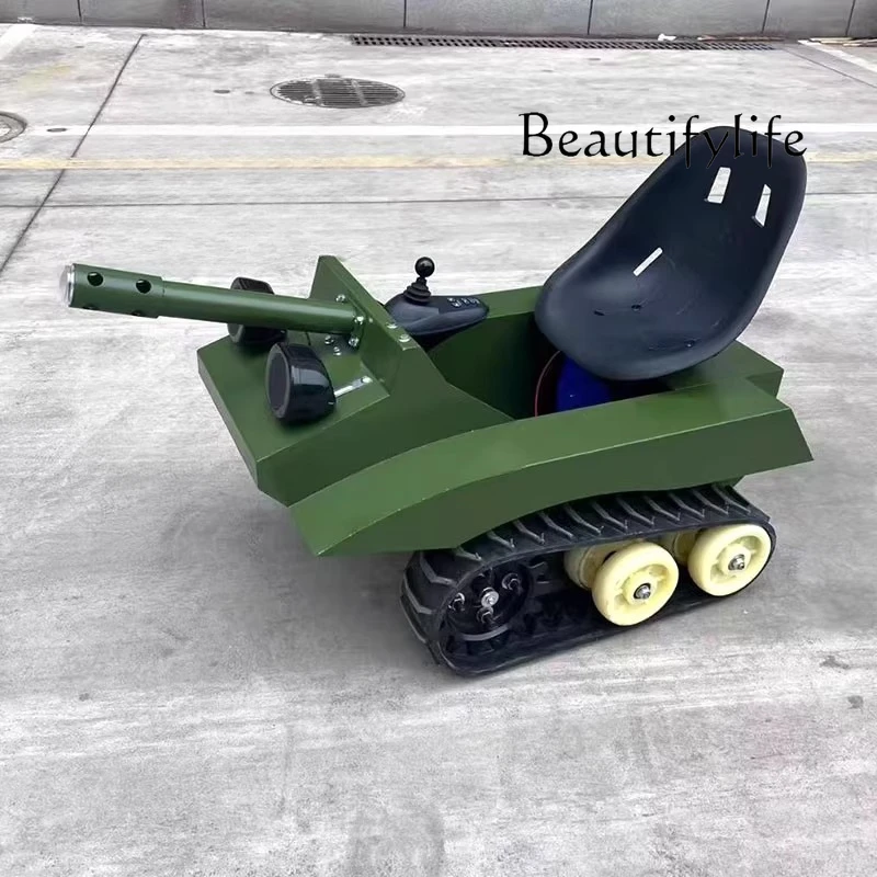 

Электрический детский гусеничный автомобиль в квадрате место развлечений, мини-пляжный автомобиль, парк, гусеничный автомобиль