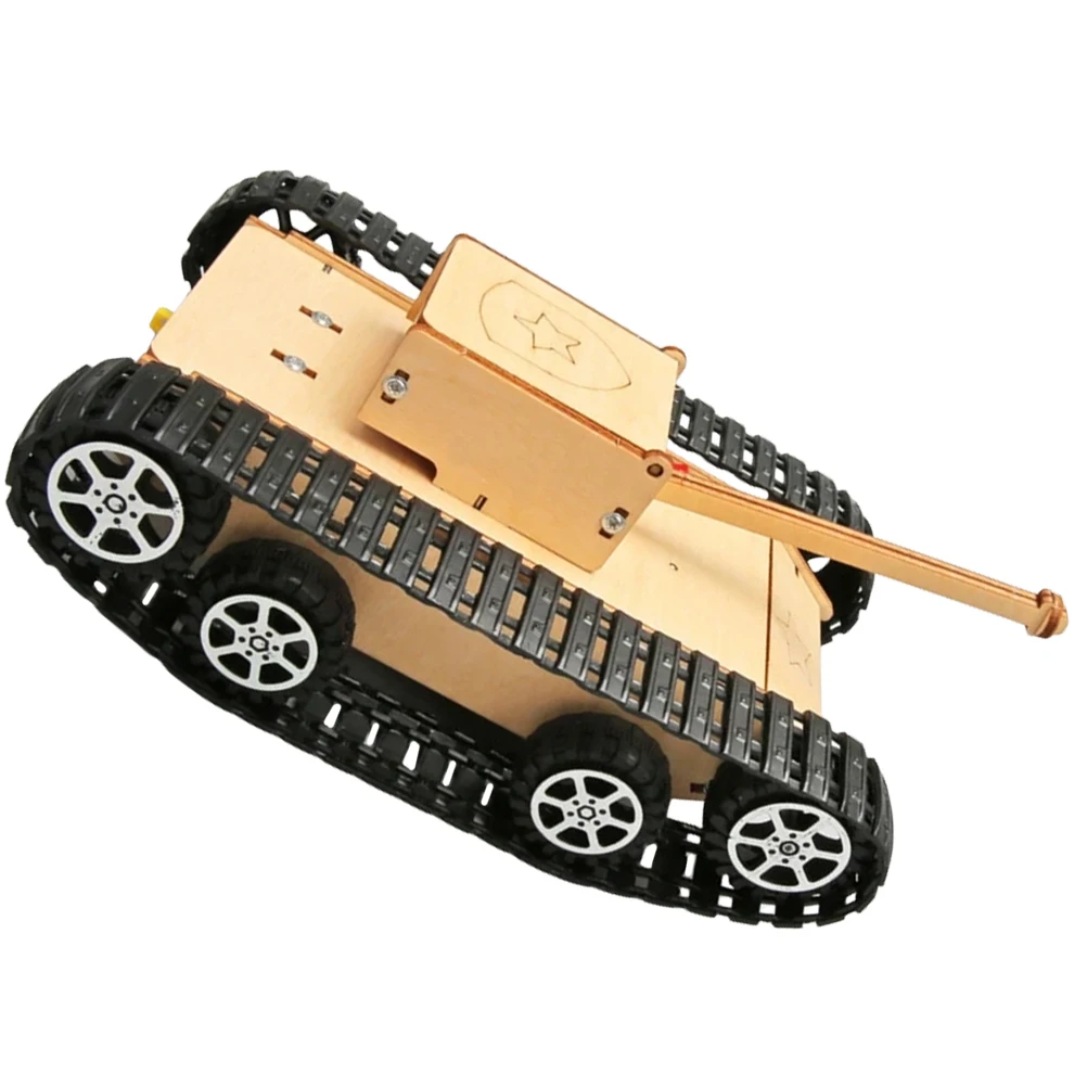 

DIY Assembling Car Toys Model Kits Boys Building Puzzle Educational Electric Tank Playset Toy Kids STEM Plastic Wood Blocks