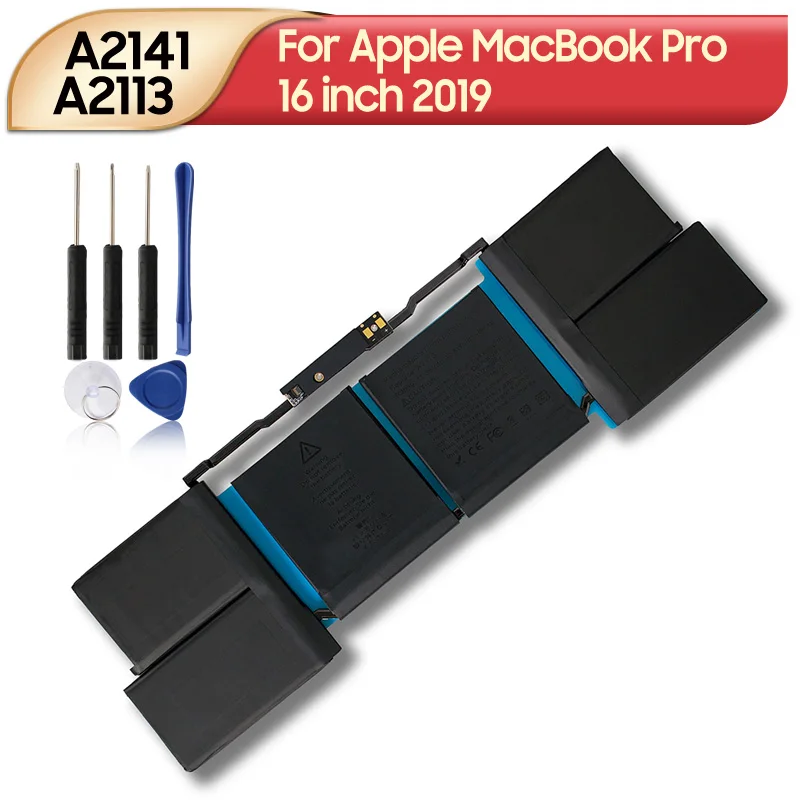 

Аккумулятор премиум-класса A2141 A2113 для Apple MacBook Pro 16 дюймов 2019 года, 8790 мАч, с инструментами