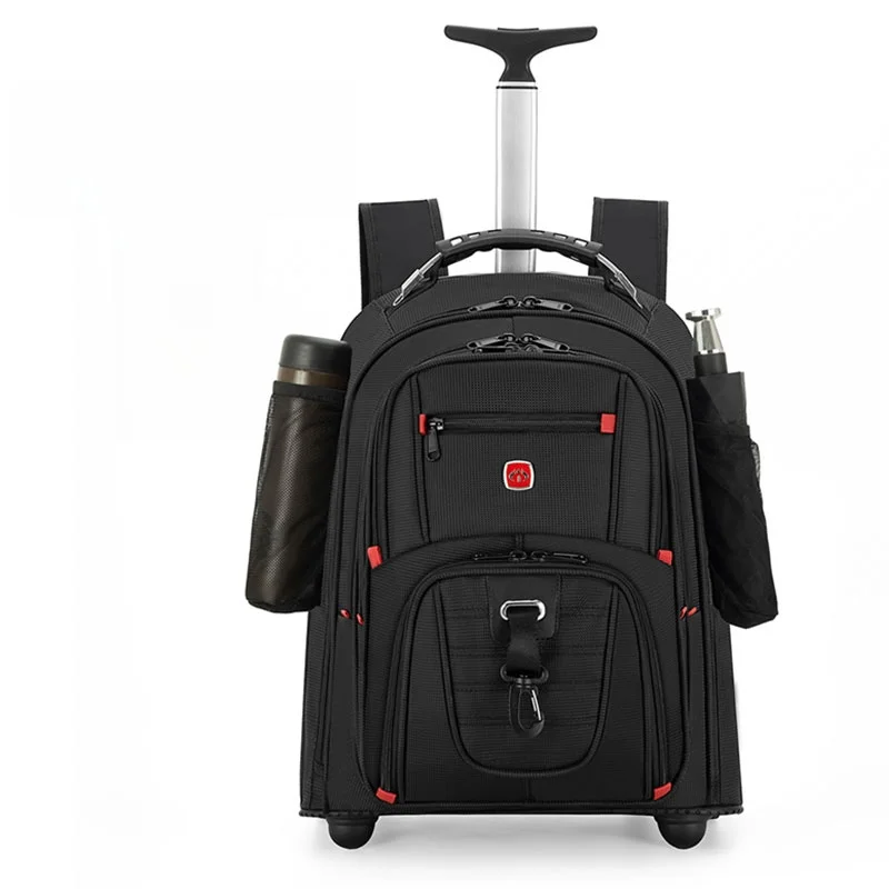 

Waterproof Military ade Bapa with Pull Rod Large Wheels Stair Climbing Feature for Middle And High School Students