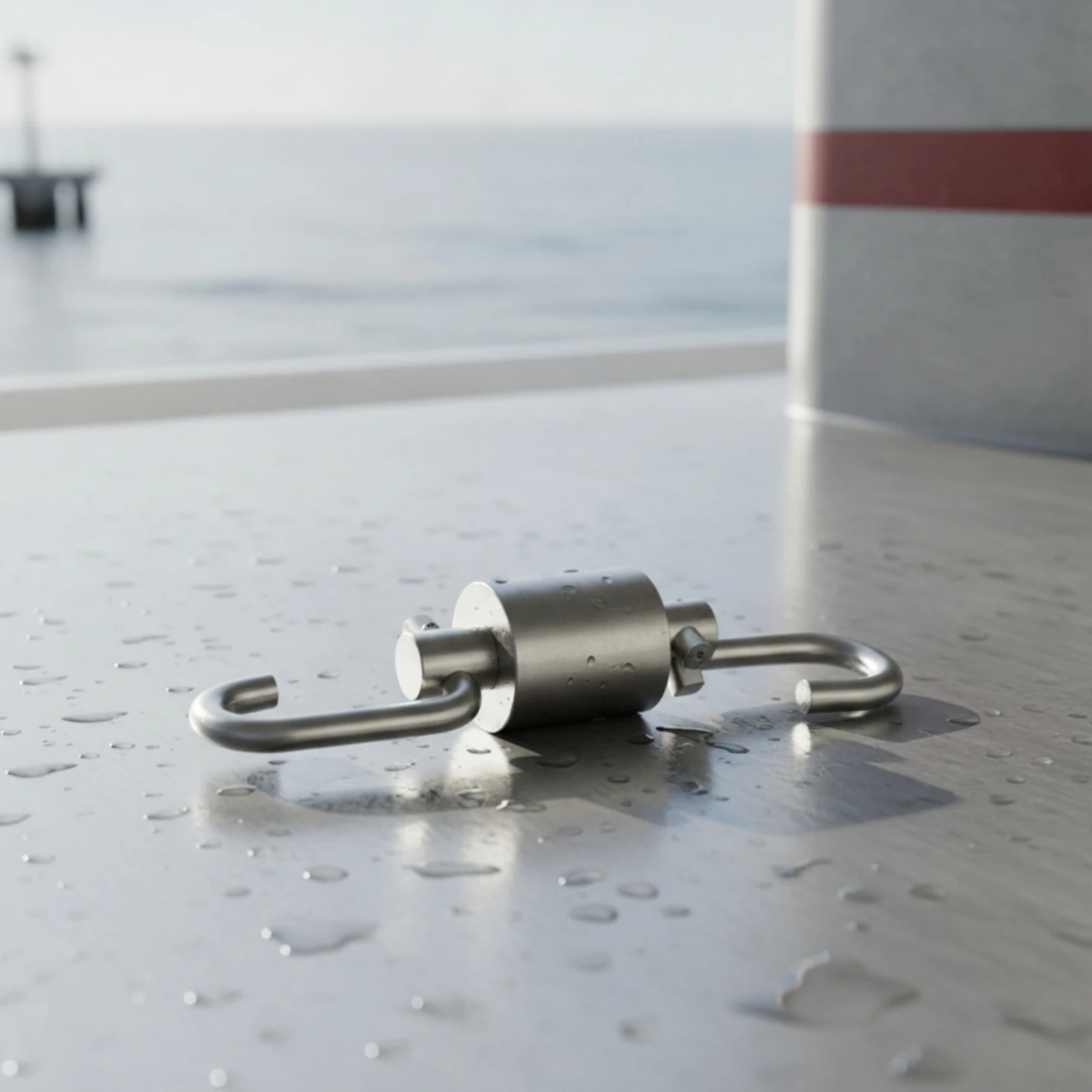 Swivel Connector Stainless Steel Swivel Joint Rotating Connector Compact Hardware Polished for Riggers, Rigging, Hoisting