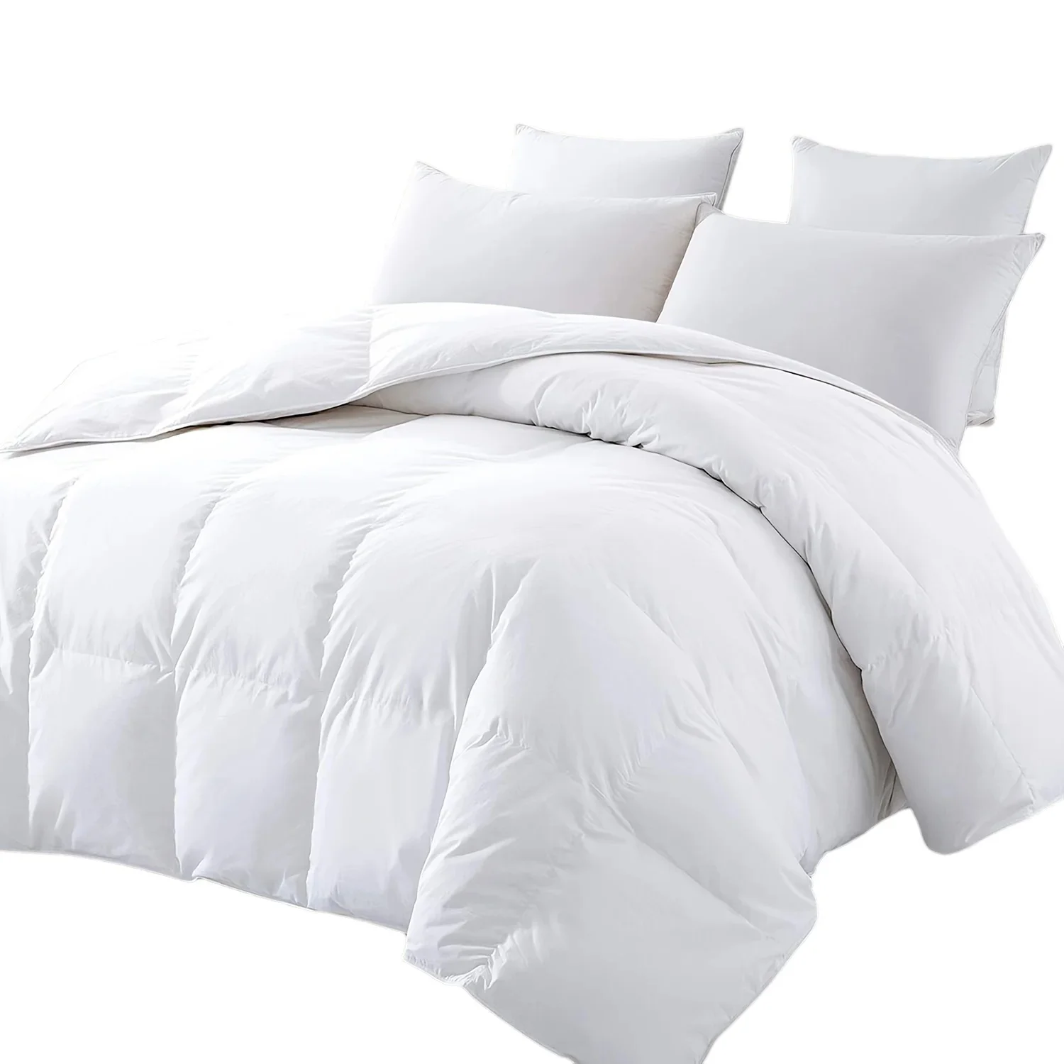 Flauschige weiche Bettdecke für vier Jahreszeiten, verdickte Steppdecke, weiß, für Zuhause, Hotel, Wohnheim, Steppkern, Drop-Shipping, 150 x 200 cm