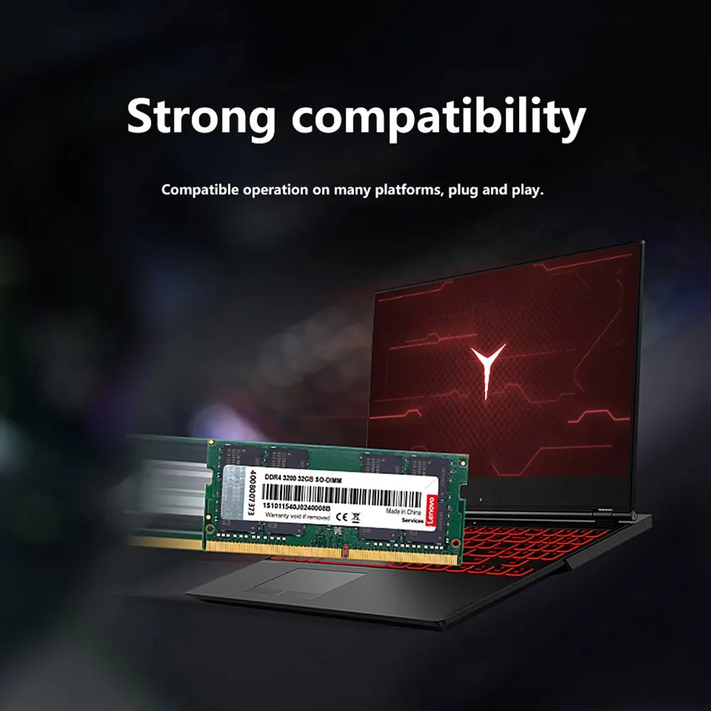 Lenovo DDR4 3200MHz 8GB 16GB 32GB Laptop RAM 260pin SO-DIMM Memory for Laptop Notebook Ultrabook