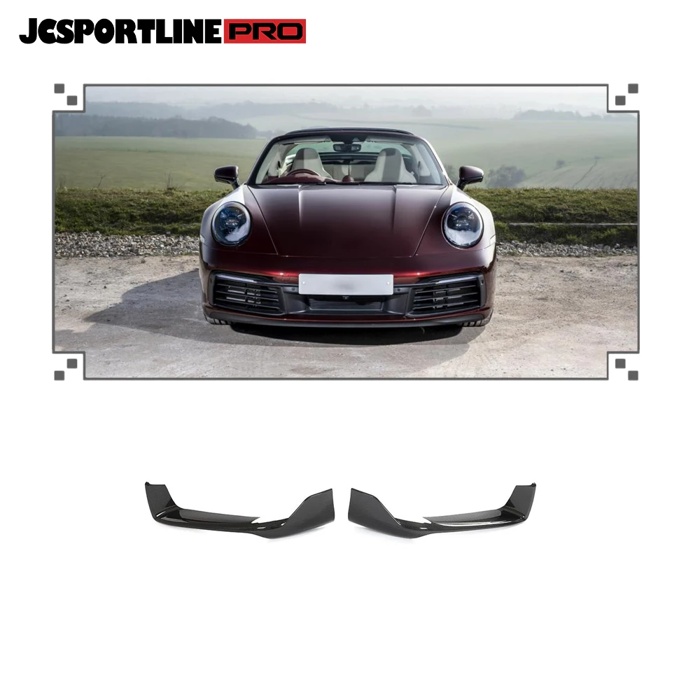 

New style High Quality Carbon Fiber Front Bumper Splitter for Porsche 911 992 Carrera Targa 4S 2-Door 2019-2022