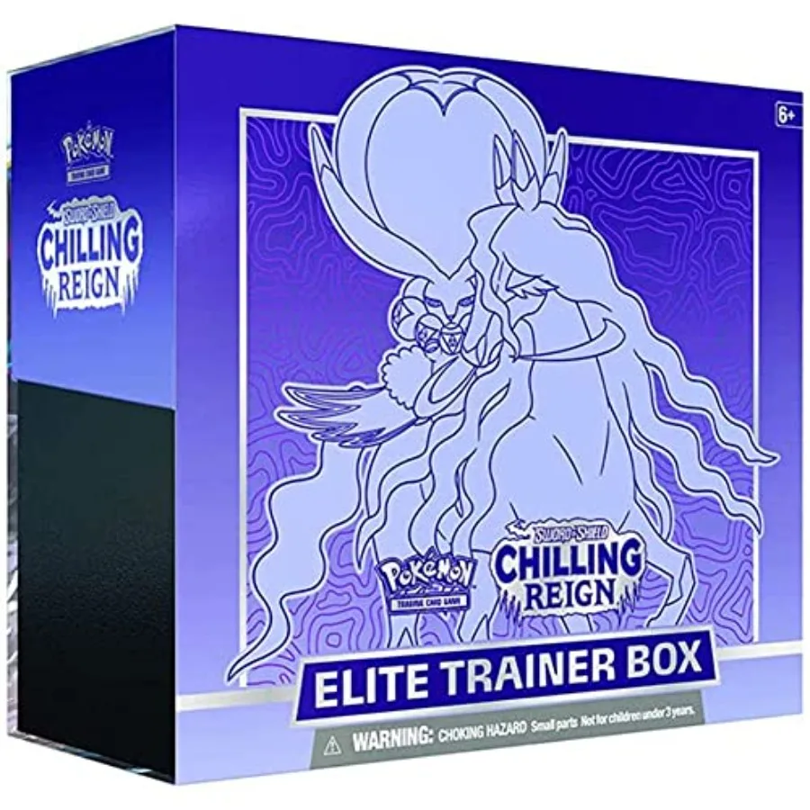 

Pokemon TCG: Sword Shield Chilling Reign Elite Trainer Box Premium Collectible Card Game Set with Exclusive Holographic Cards P