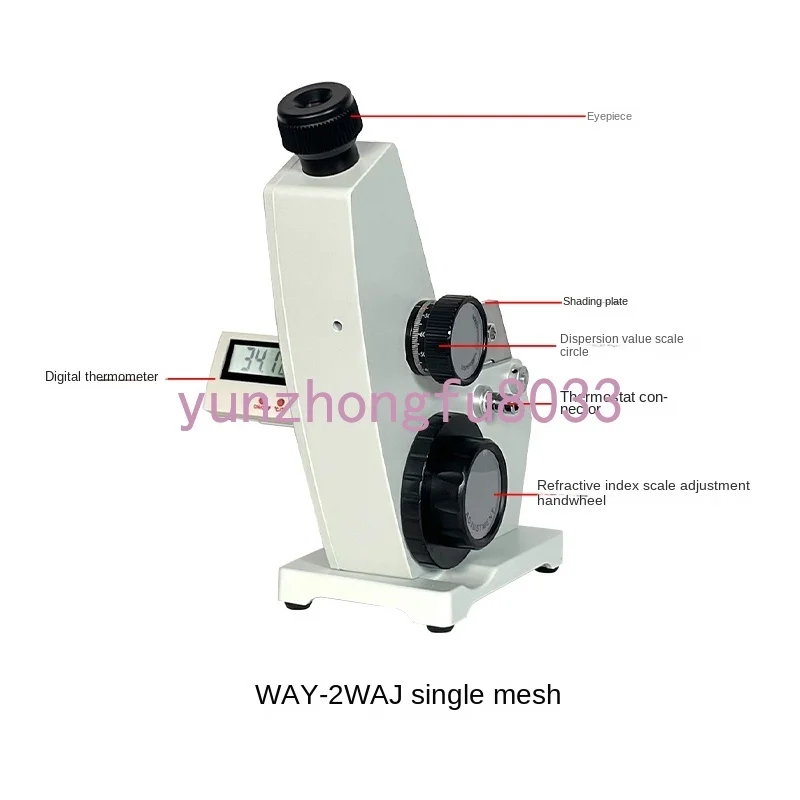 Abbe refractometer, 2WAJ monocular Abbe refractometer, WAJ-2W binocular sugar meter refractometer