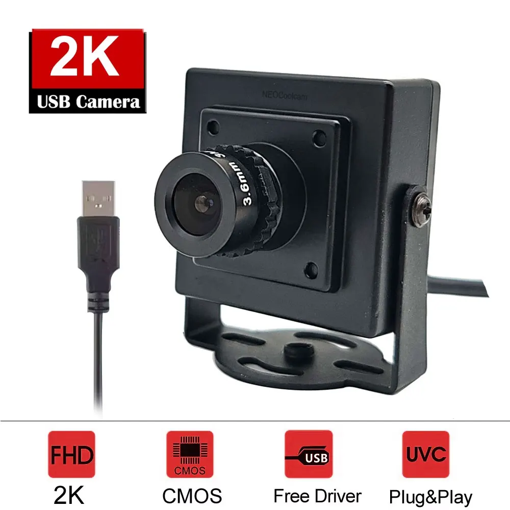 2K HD PC Webcam 2560x1440 Mjpeg Plug And Play Online Video Conferences Live Broadcasts UVC USB Computer Camera