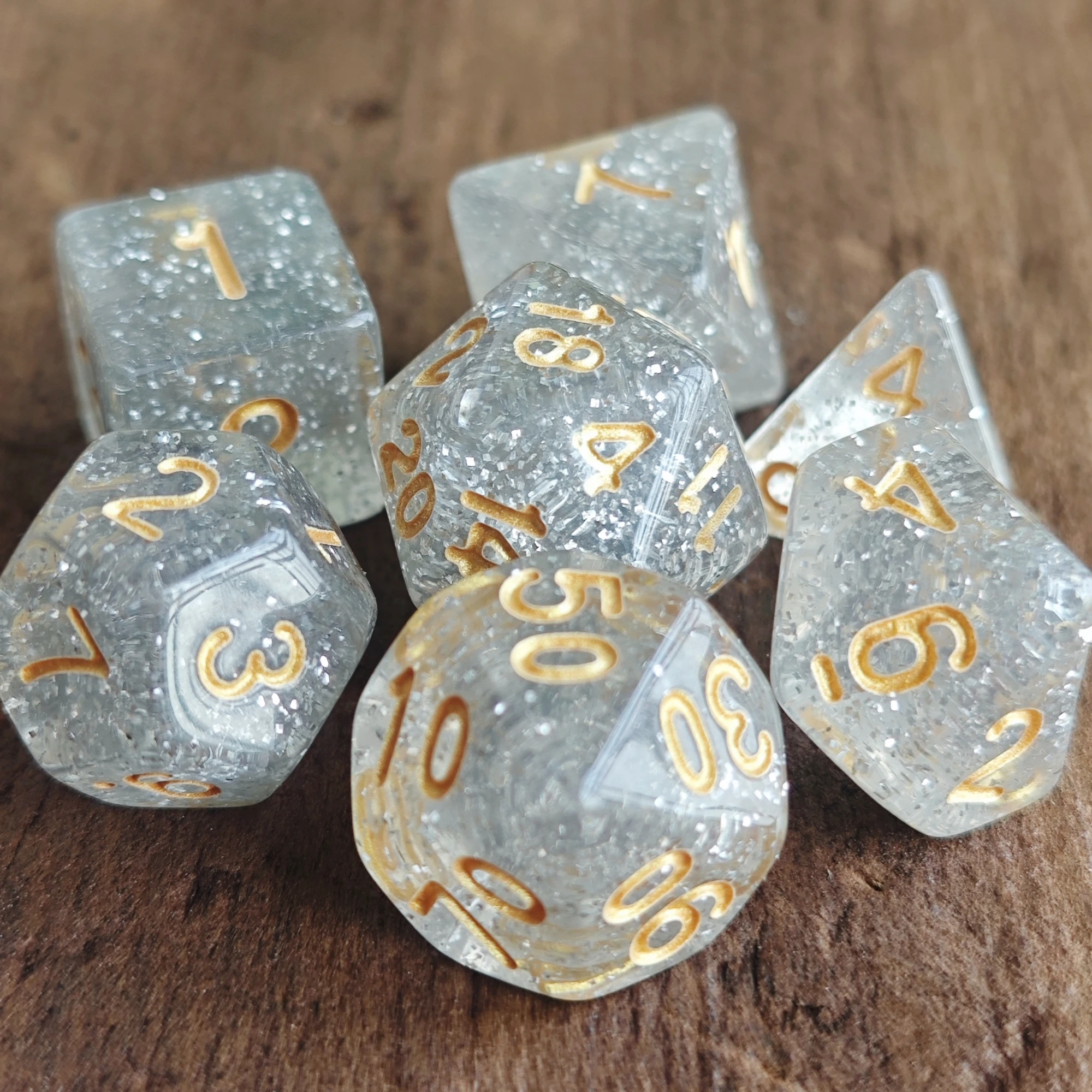 7 قطعة/المجموعة الماس الخام نمط مجموعة نرد D & D COC RPG الخيال جرعة زجاجة الزنزانات والتنينات لعبة سطح المكتب #3