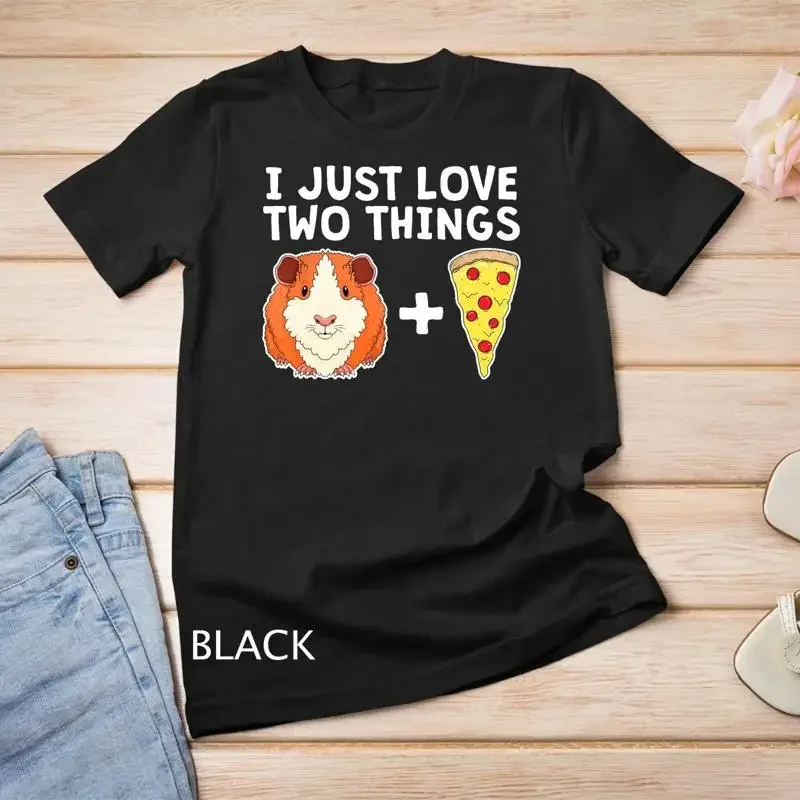 Funny Guinea Pig Pizza Lover Furry Potato Piggy T Shirt Unisex T shirt
