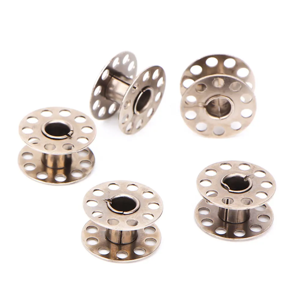 

25Pcs Empty Iron Bobbins for Sewing Machine with Storage Case Individual Compartments Each Bobbin Separate Perfect Starter Kit