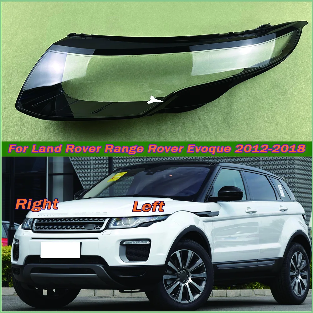 

For Land Rover Range Rover Evoque 2012-2018 Headlights Shade Transparent Mask Cover Lens Lampshdade Headlamp Shell Plexiglass