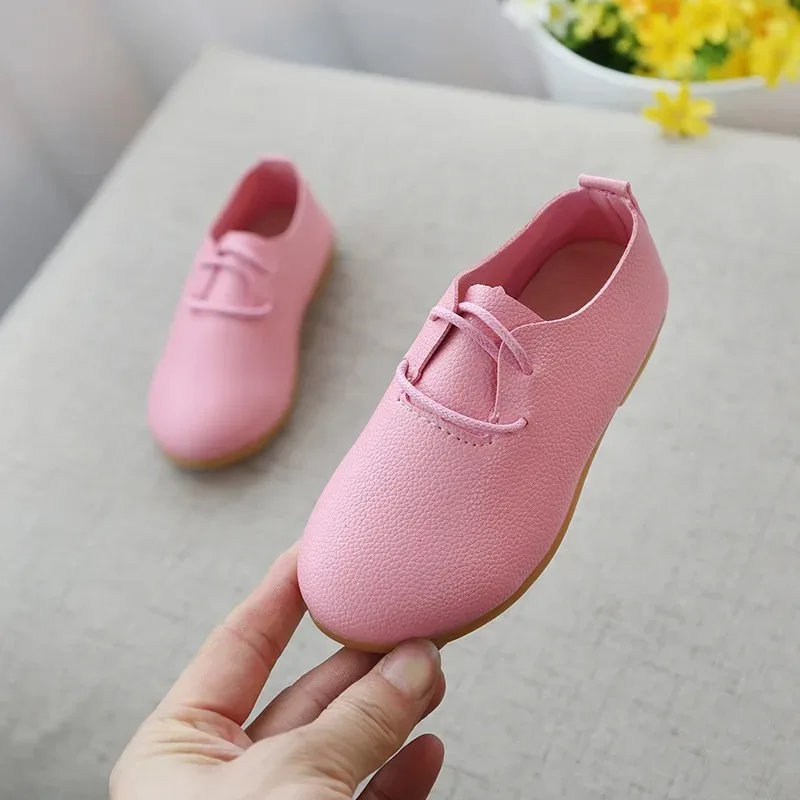 2019 Nuovo Piccolo Ragazze Scarpe di Cuoio del Vestito di Cerimonia Nuziale Del Bambino Dei Ragazzi Scarpe Per Bambini Grandi Bambini Bambino Casual