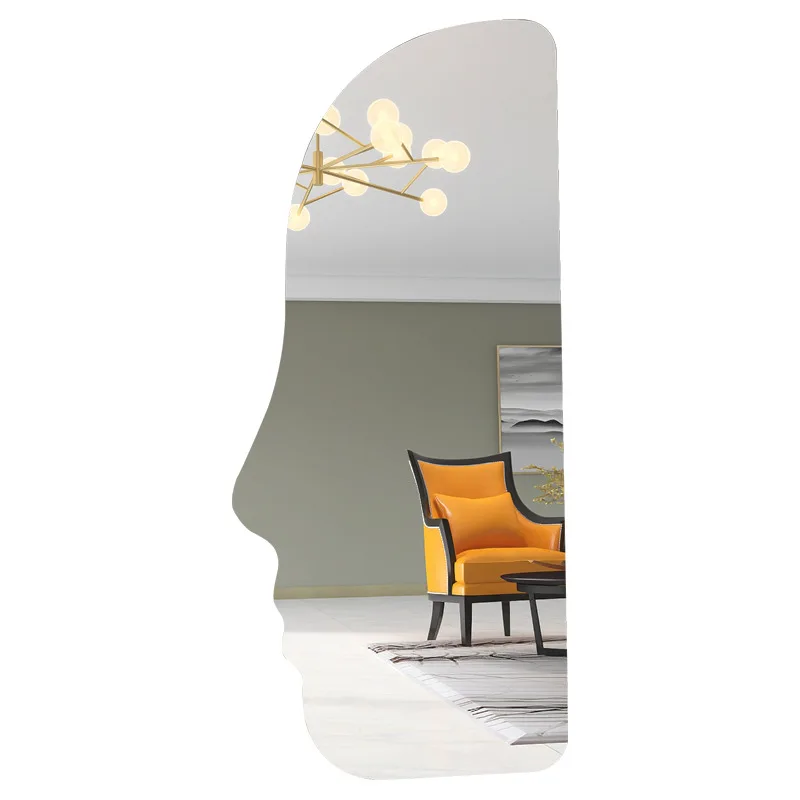 

Nordic home dressing wall hanging fitting mirror special-shaped whole body wall hanging irregular