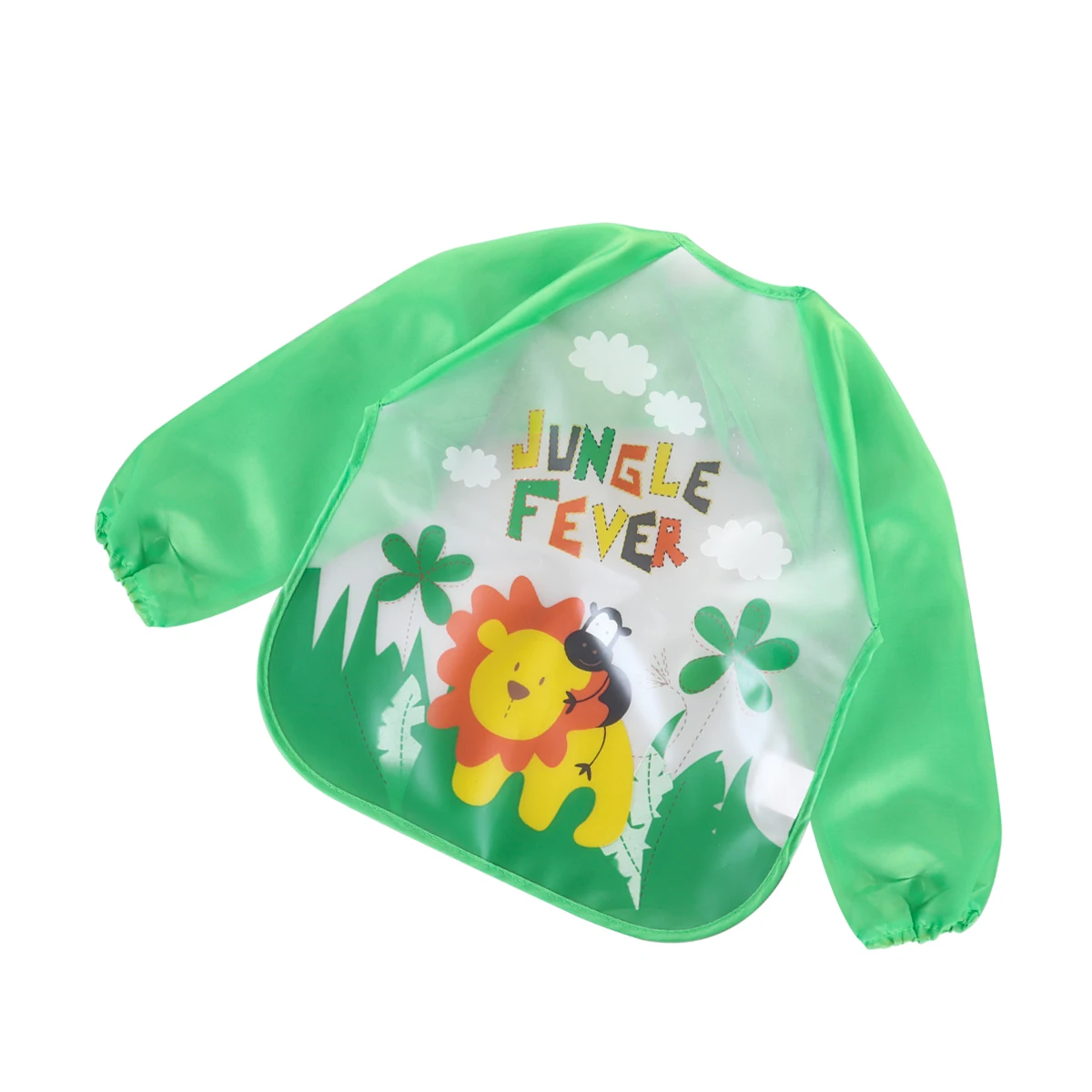 

Lightweight EVA Waterproof Baby Bib Cartoon Lion Pattern Toddlers Apron Easy Wash Dry Reusable EcoFriendly Durable Cute Design