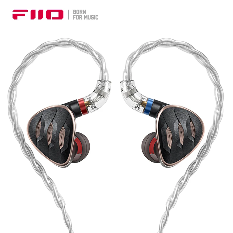 

FiiO FH5S Earphones 2BA+2DD Hybrid Driver in-ear Hifi Earbuds 3 Tuning Switchs with 2.5/3.5/4.4mm Plug MMCX Detachable Cable