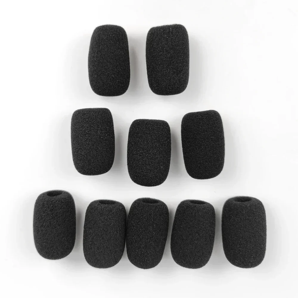 10 Pcs Suitable for Comta shooting headset noise reduction headset tactical headset microphone sponge cover accessories