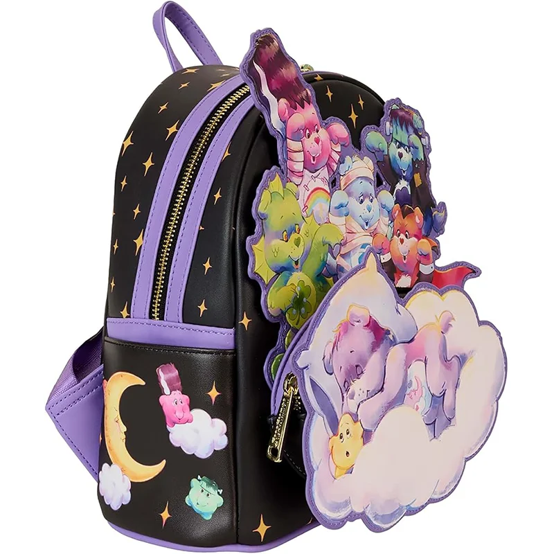 New 2025 Loungefly Care Bears Universal Monsters Scary Dreams Mini Backpack Cartoon Backpack Giving Holiday Gifts To Friends