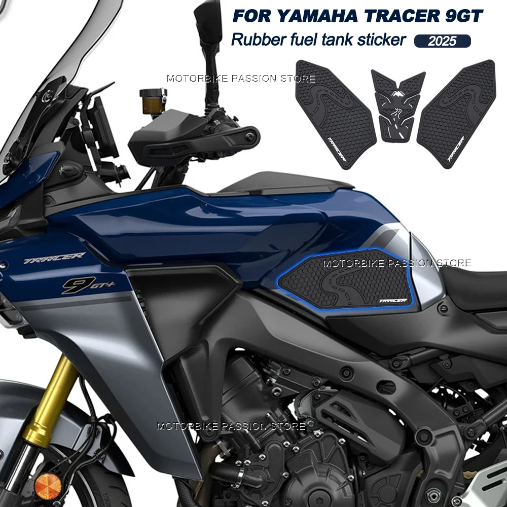 Pegatina impermeable para tanque de combustible de motocicleta, pegatinas laterales de goma antideslizantes para yamaha tracer 9gt tracer9gt tracer 9gt 2025