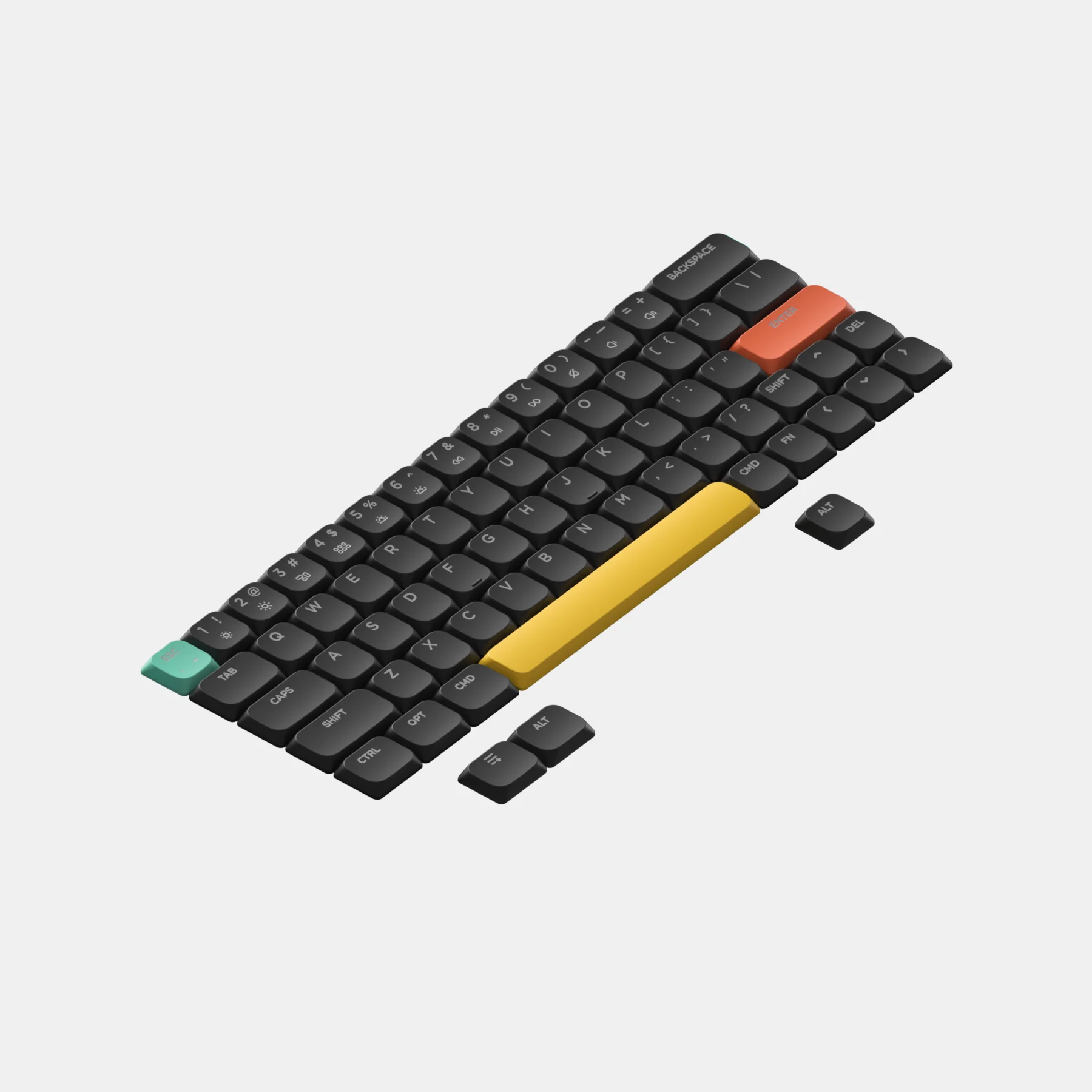 NuPhy nSA Profile Black Transparent Keycap Low Profile Suitable for Air Series