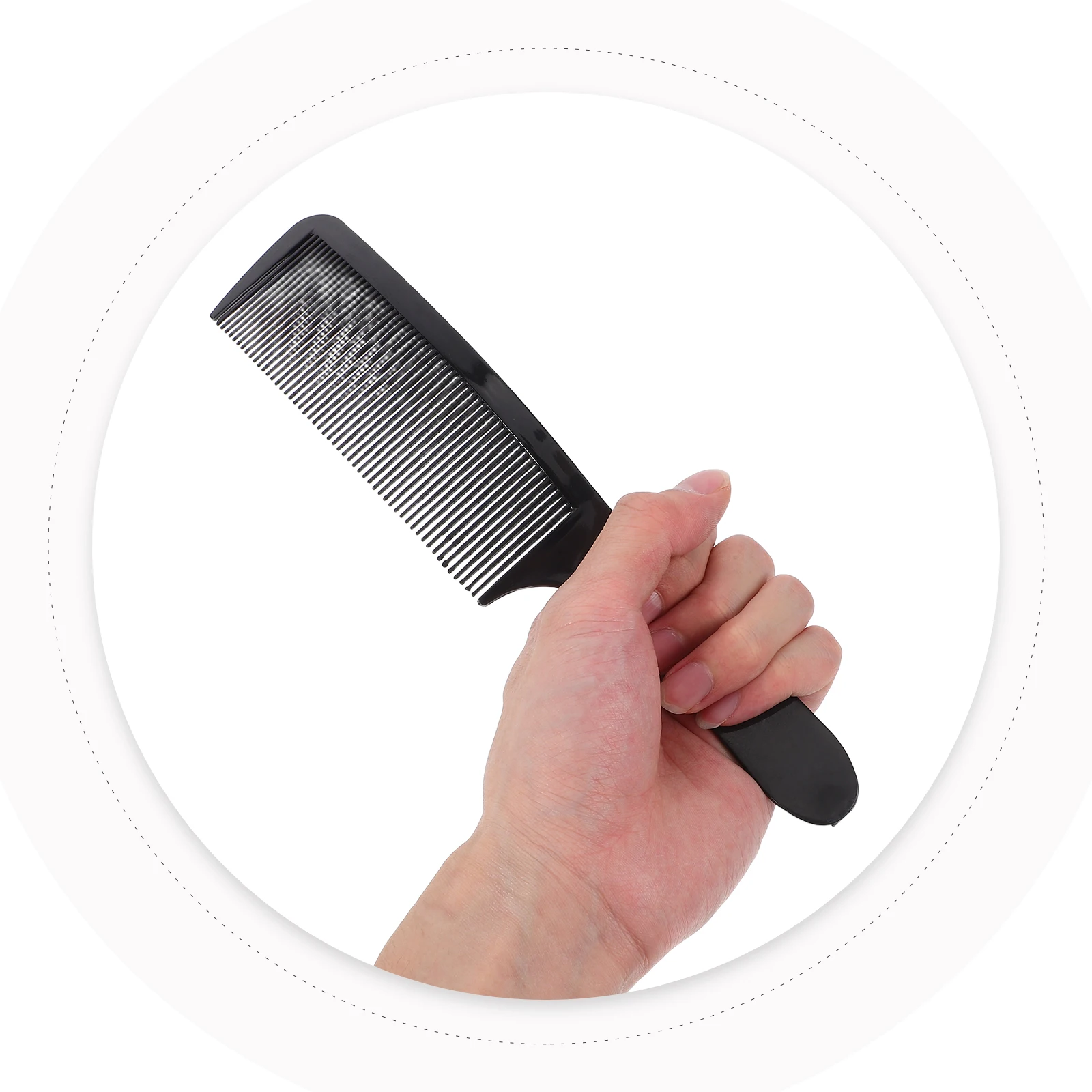 

2Pcs Push Combs for Hair Beard Trimmer Men Curved Cutting Barber Durable Plastic Teeth Long RoundEnded Fits