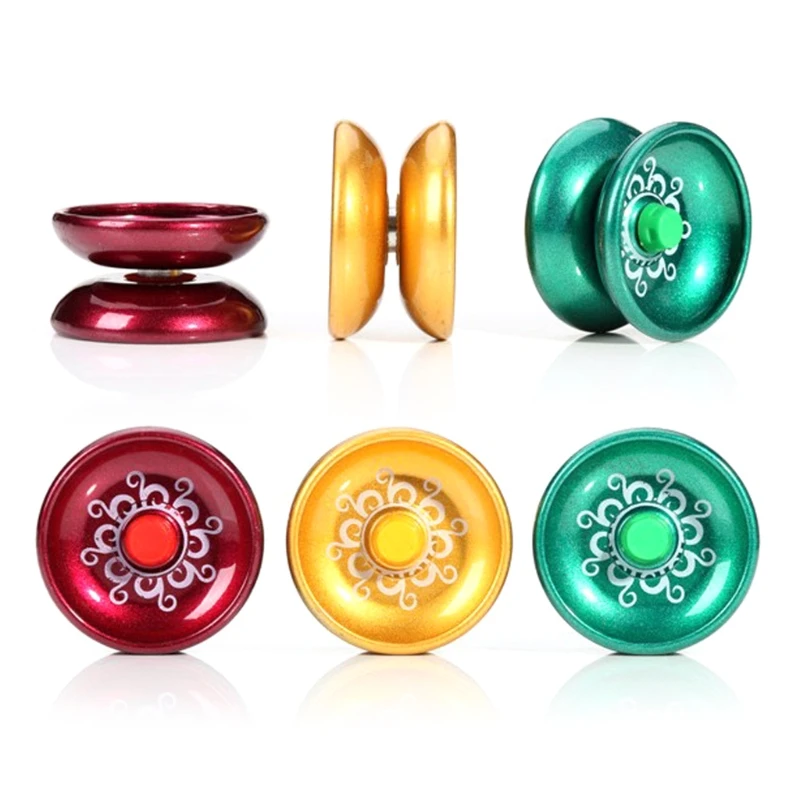 Fascinating Alloy Yo-Yos High Performance Professional YoYo High-speed Ball Bearings Various for Play Ways Random Colors