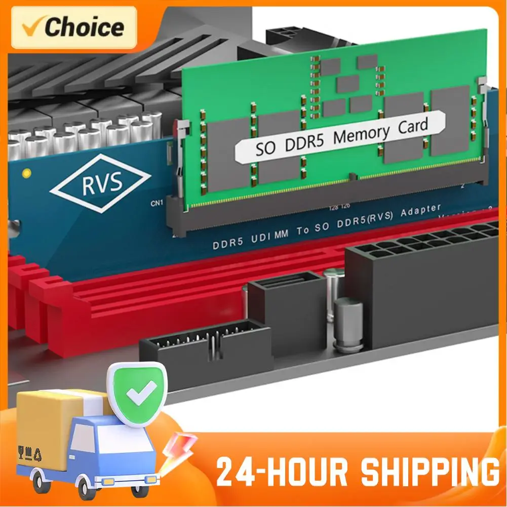 

Адаптер памяти DDR5 для ноутбука и настольного ПК, 1/2 шт., SO-DIMM на PC DIMM, соединительная карта, адаптер для карт памяти RAM