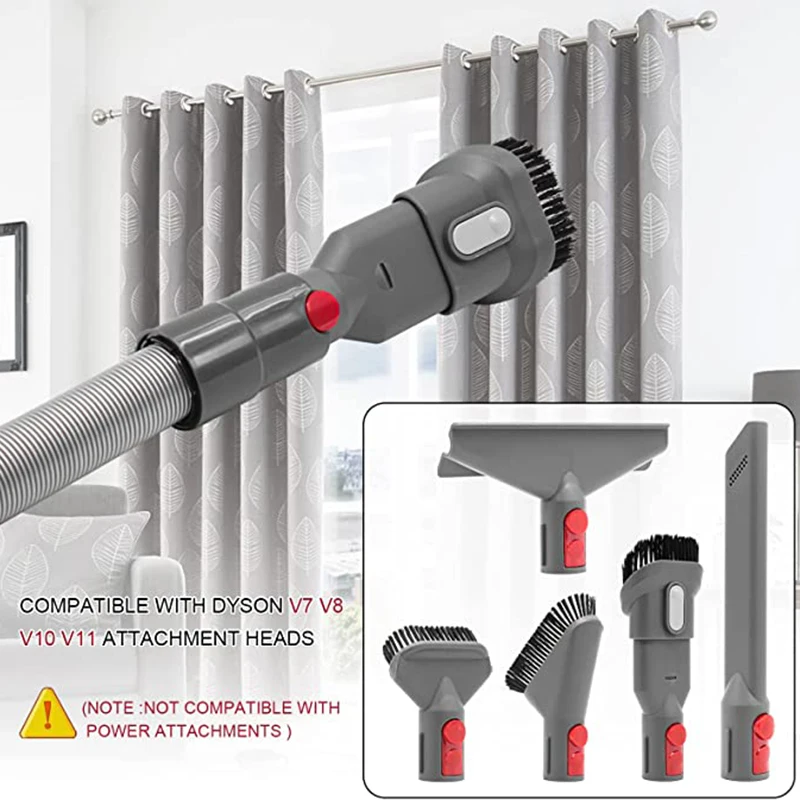 Flexibler Verlängerungsschlauch, Fugendüse, Matratzenaufsätze, Kit für Dyson V7, V8, V10, V11, V15, Staubsauger, Ersatzzubehör