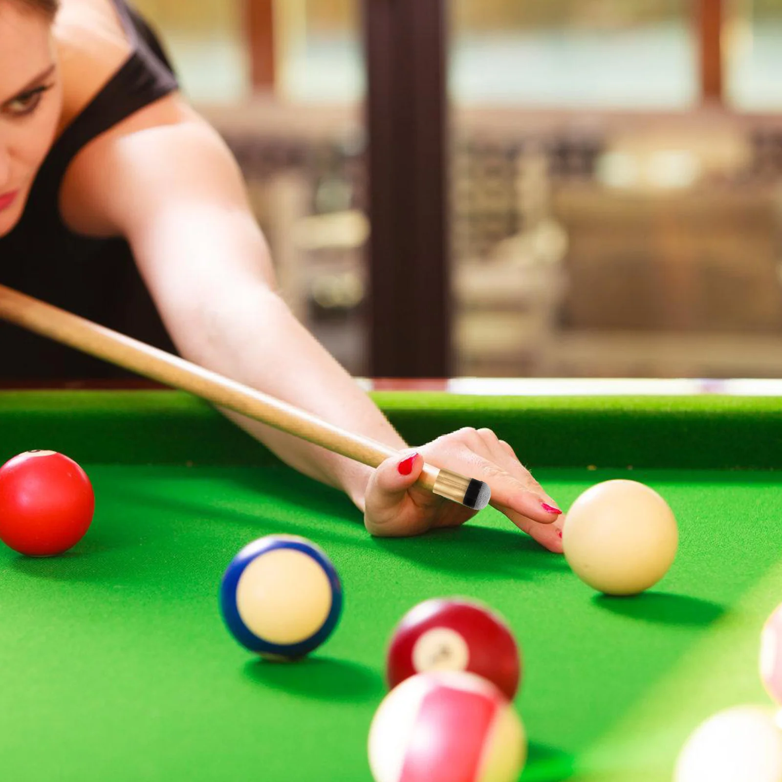 Queue de billard T1 avec pointe à vis, accessoire de table de billard, petit anciers d'approvisionnement, Gong injong, neuf clubs, 10 pièces