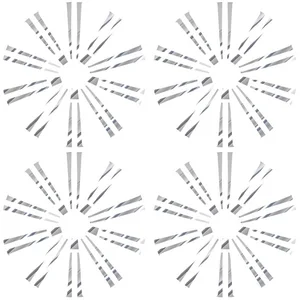 ملصقات عجلة فضية من الكروم اللامع DIY فيلم واقي مقطوع مسبقا لكزس LX570 2016-2021 20 10 مبيعات رئيسية 20 عجلة كروم - رقم 9