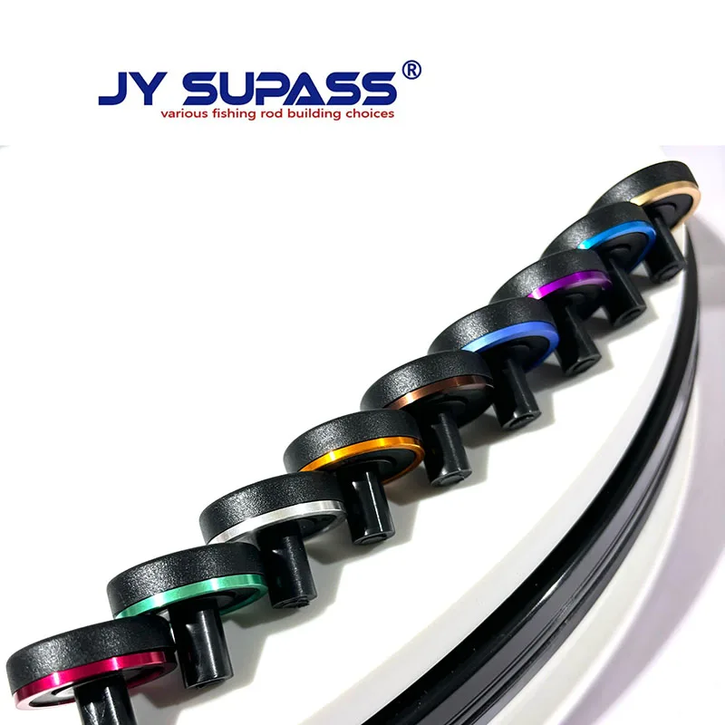 JY SUPASS 2pcs wind check and fishing rod rubber butt cap with trim ring Butt cap